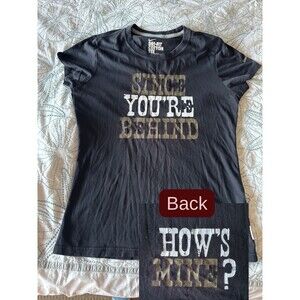 Nike Women’s Dri Fit Cotton Tee Funny Running Graphic T Shirt Large Gray